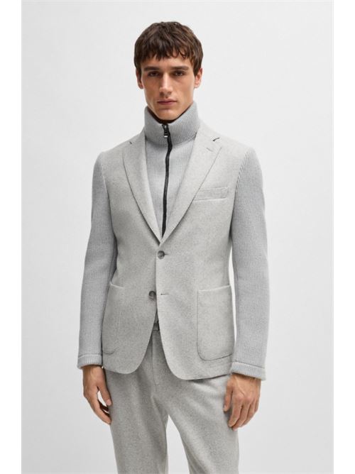 Jacket with sleeves and knitted insert BOSS | 50528009 C-HANRY-J-HYBRID-244.041